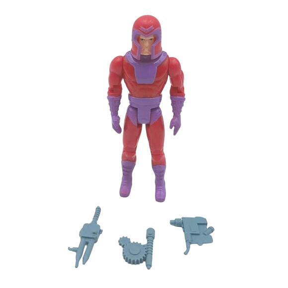MAGNETO 1991 Marvel 5" Action Figure Loose w Magnetic Accessories Toy Biz X-Men - Picture 1 of 5